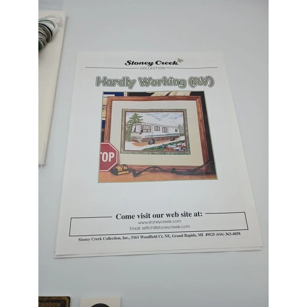 Stoney Creek Counted Cross Stitch Complete Kit Hardly Working (RV) Blue Jay